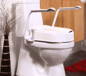 installing an elevated-toilet-seat-
