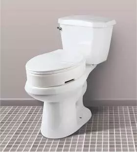 Carex Hinged Elongated Toilet Seat Riser