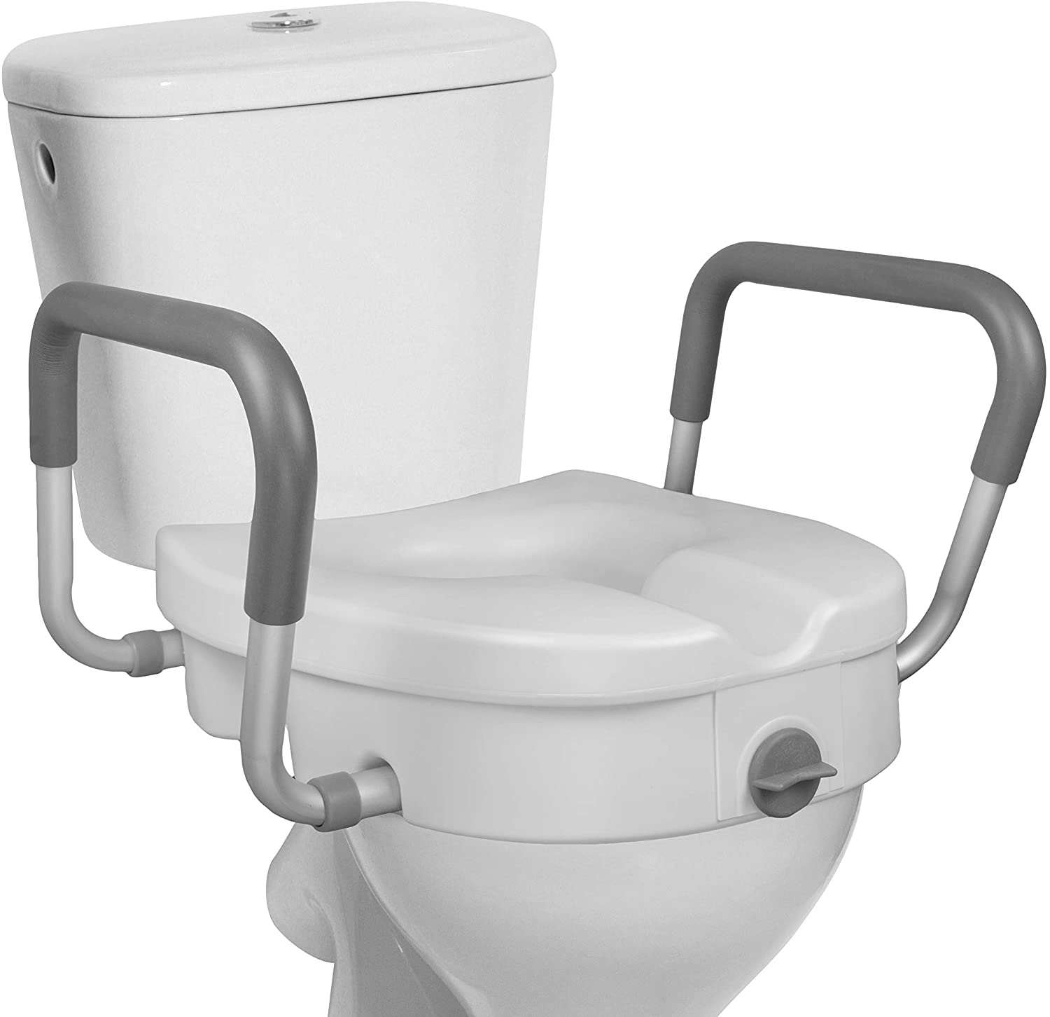 thumbnail image 2 of Universal Adjustable Raised Toilet Seat With Arms | Mobility Care 2 of 14