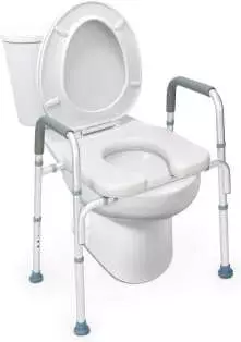 Stand Alone Raised Toilet Seat 300lb