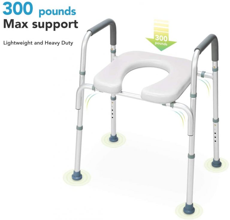 OasisSpace Stand Alone Raised Toilet Seat